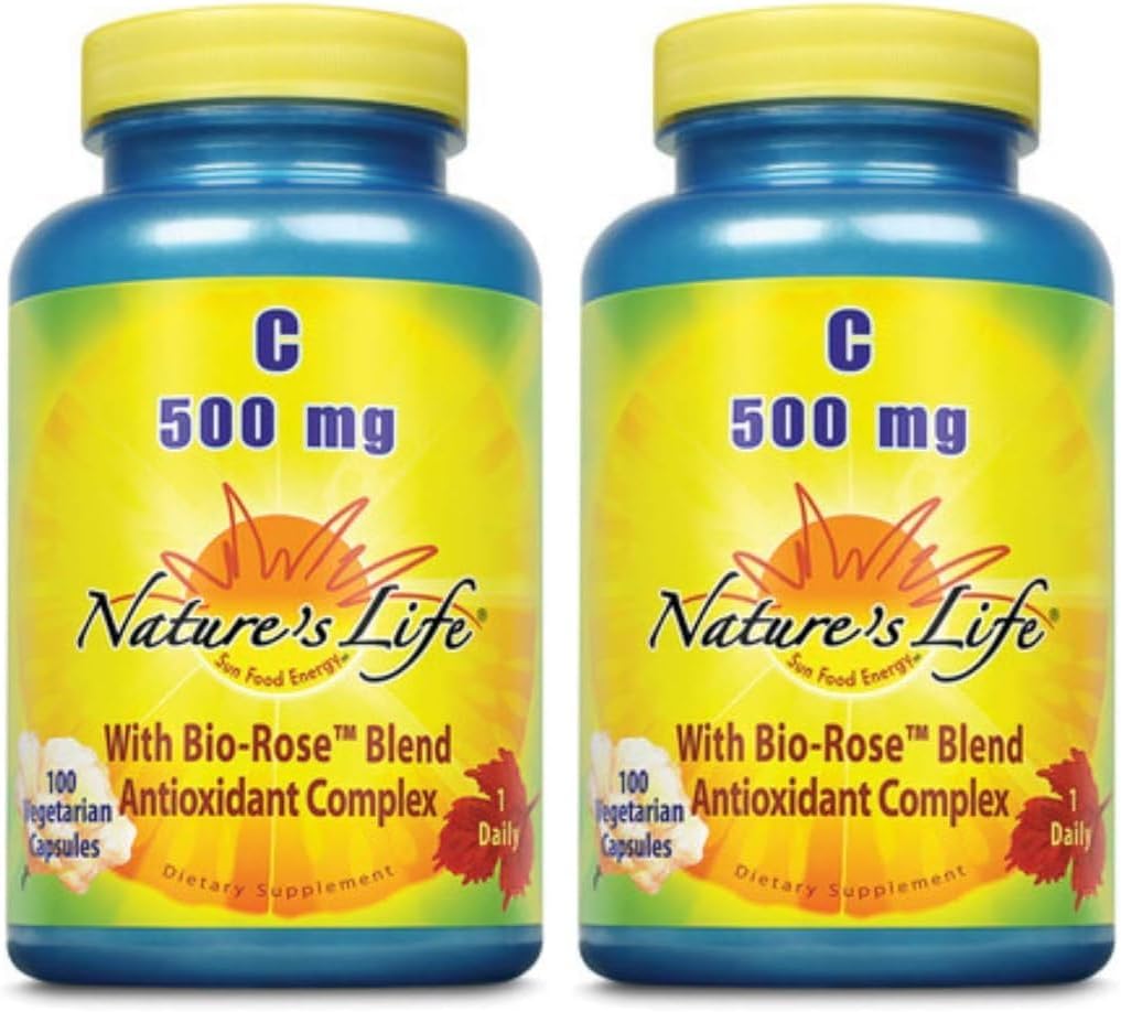 Nature's Life Vitamina C, 500 mg Cápsulas | 100 unidades