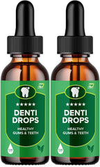 Denti Drops Pro - Gotas para Dientes y Encías, Suplemento Líquido Natural (2 Pack - Suministro para 2 Meses)