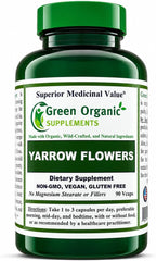 Yarrow Flower, 90 VCaps, Non-GMO, Gluten-Free, (Pack of 1)