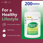 GeriCare Vitamina C 500 mg, 200 Comprimidos