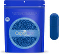 Capsuline Cápsulas de Gelatina Vacías Tamaño 0 con Tecnología Lock - Certificado Kosher - Gelatina Bovina Pura - Sin Gluten - 1000 uds, Azul/Azul