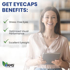 America Medic & Science EyeCaps (30 comprimidos) - Suplemento para la visión con luteína, zinc y vitaminas