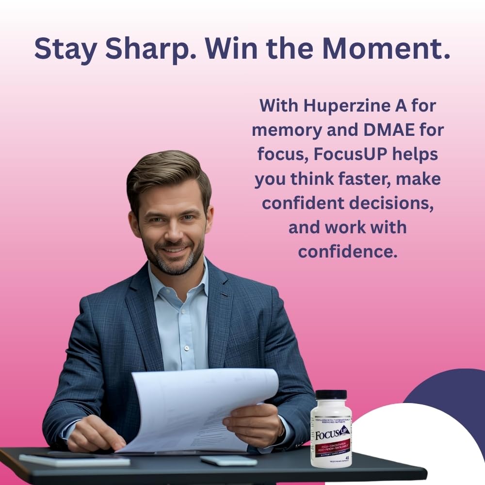 FocusUP Brain & Energy Support – Cápsulas Nootrópicas Naturales (45 unids.)