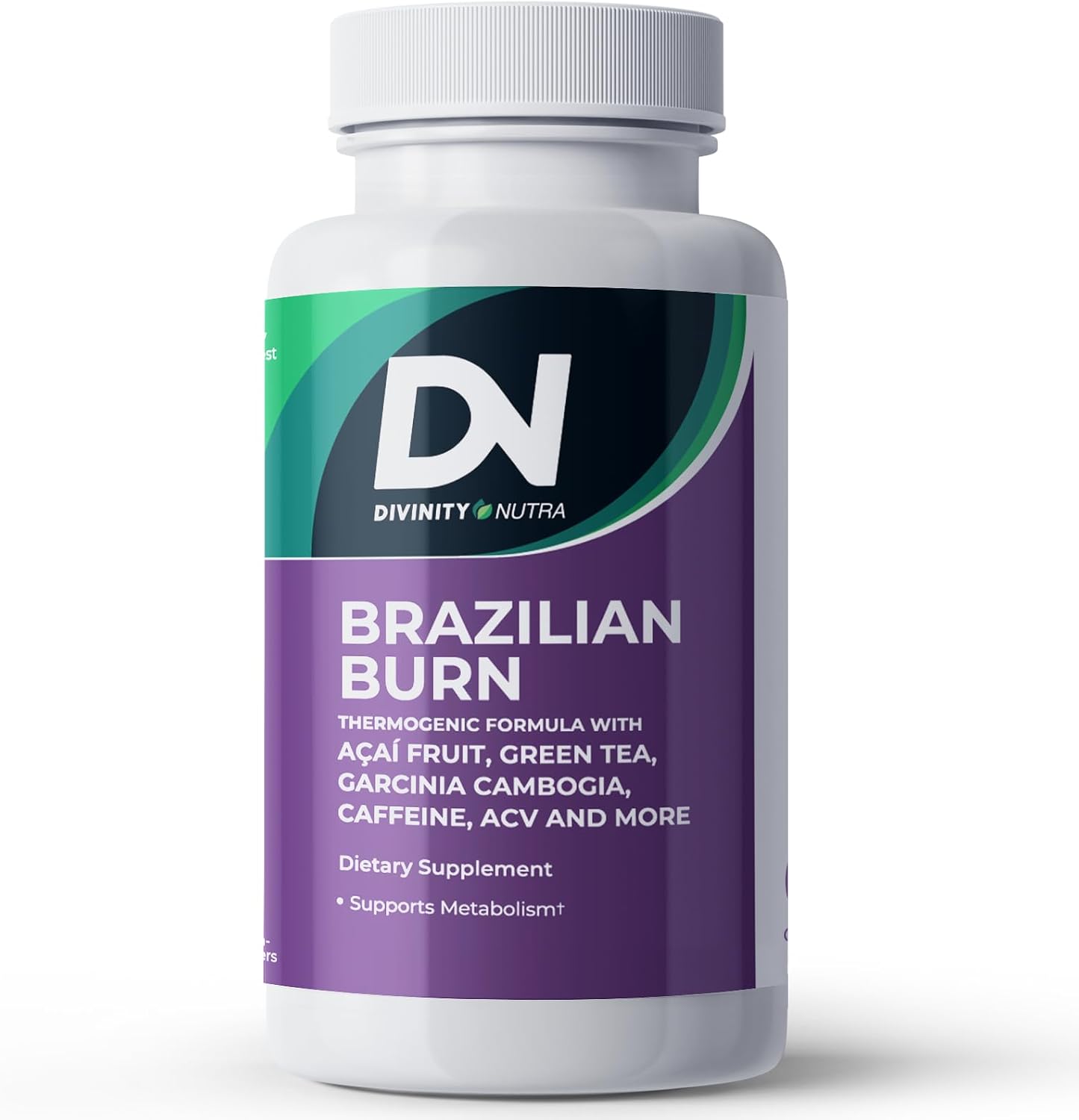 Divinity Nutra Thermogenic Brazilian Lean, Suplemento para la Hinchazón, 60 Cápsulas