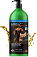 Aceite de Salmón para Perros y Gatos - Grado Farmacéutico - 1118mg Omega 3 por Cucharadita - 33oz