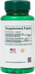 CAW Cycloastragenol Plus 300 - 90 Cápsulas
