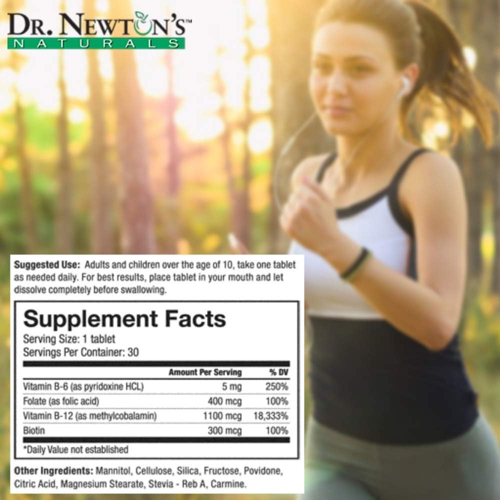 Dr Newton Naturals B12 Advantage - 30 Comprimidos de Disolución Rápida con Metilcobalamina