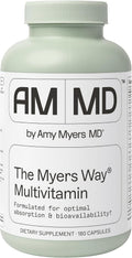 Amy Myers MD The Myers Way Multivitamin - Apoya la salud inmunológica, tiroidea y suprarrenal - Sin gluten, sin lácteos, sin hierro