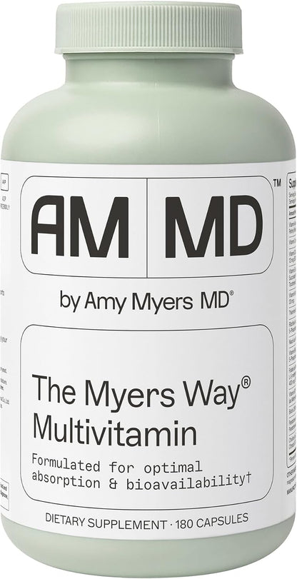 Amy Myers MD The Myers Way Multivitamin - Apoya la salud inmunológica, tiroidea y suprarrenal - Sin gluten, sin lácteos, sin – Image 1