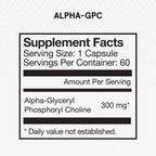 Momentous Alpha GPC - Suplemento para la Salud Cognitiva y Función Muscular - 60 Cápsulas