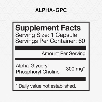 Momentous Alpha GPC - Suplemento para la Salud Cognitiva y Función Muscular - 60 Cápsulas – Image 2