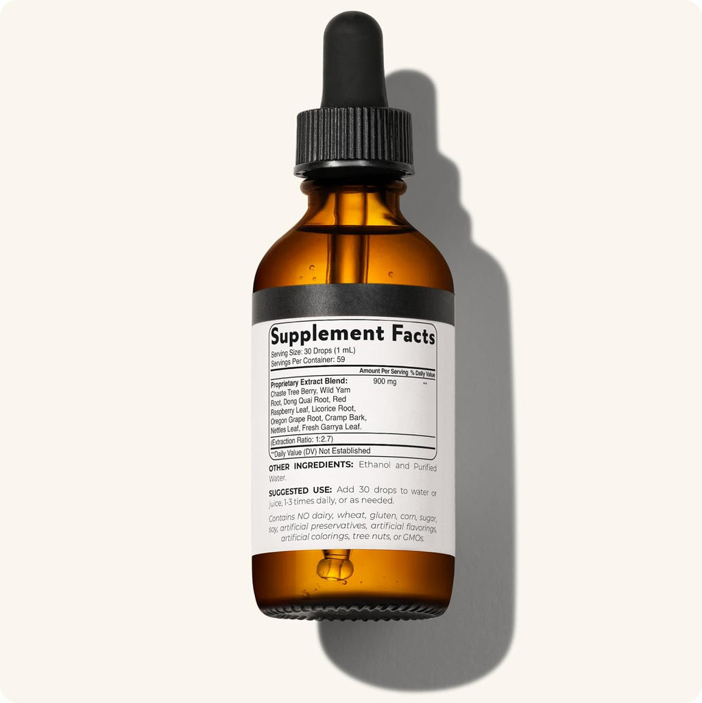 Blisque PMS+ – Suplemento Natural para el Síndrome Premenstrual, Alivio de Cólicos e Hinchazón | Equilibrio Hormonal | Vegano y No-GMO | 59 ml | 59 Dosis