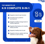 LIQUIDHEALTH K9 Complete Multivitamínico Líquido 8 en 1 para Perros - 946 ml