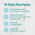 SmartyPants Vitaminas Prenatales Orgánicas, Gominolas Multivitamínicas: Biotina, Metilfolato, Omega 3 (ALA), Vitamina D3, C, B12, B6, A, K2 y Zinc, Colina, Vegetariano, 180 unidades (45 días)