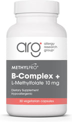 MethylPro B Complex + L-Methylfolate 10 mg - Complejo B Metilado para Energía y Estrés - 30 Cápsulas