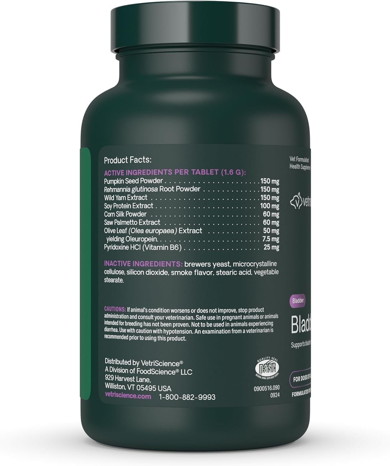 VetriScience Bladder Health – Suplemento para la salud urinaria en perros, 90 comprimidos masticables