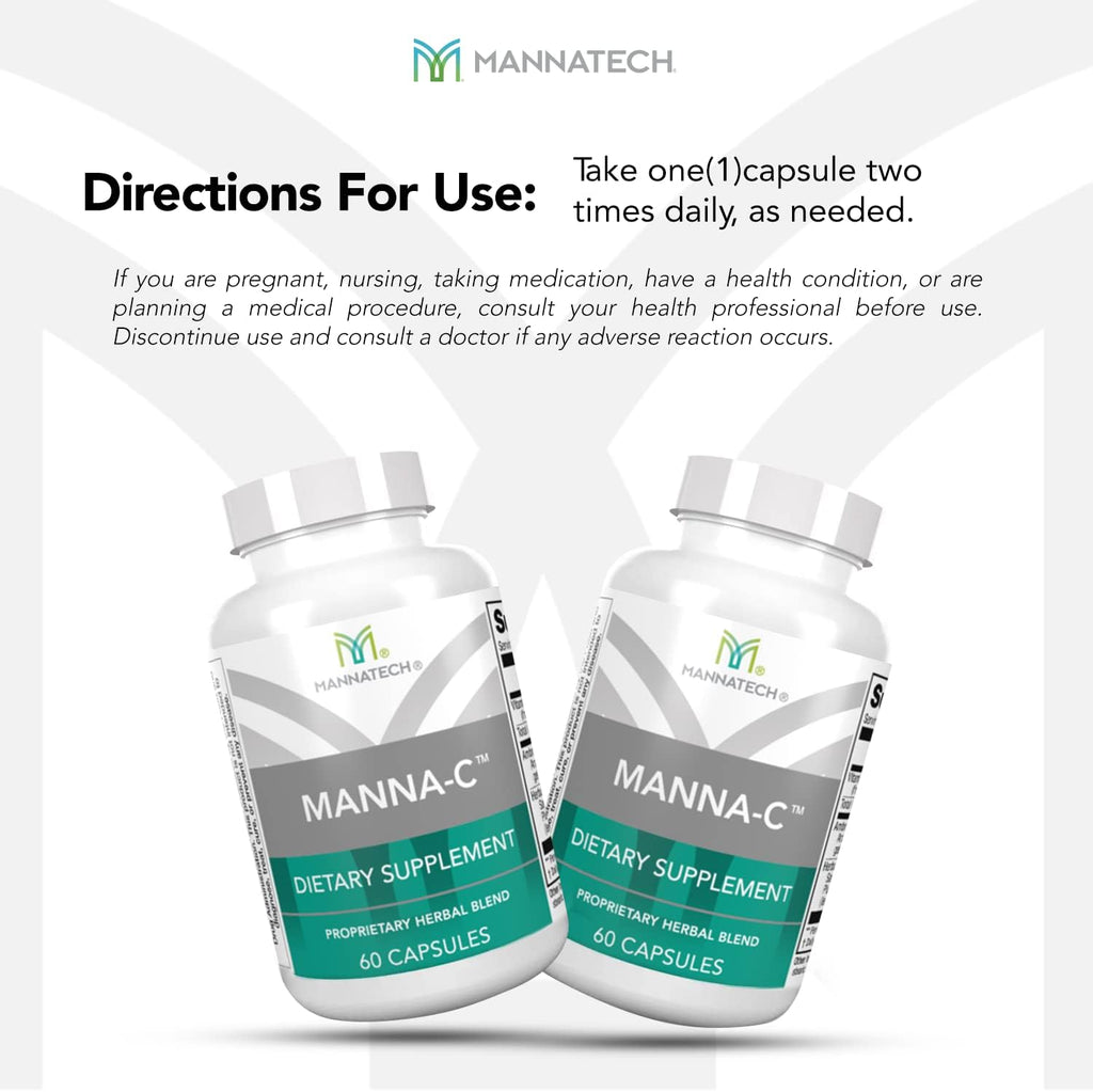 Manna-C 60 Cápsulas – Apoyo Nasal y Sinusal con Vitamina C y Glicanos