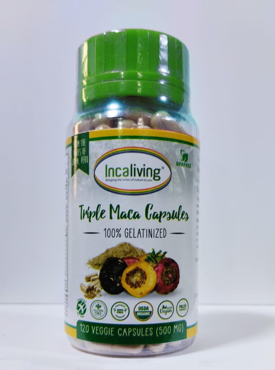 Incaliving Triple Maca Cápsulas (120 cápsulas)
