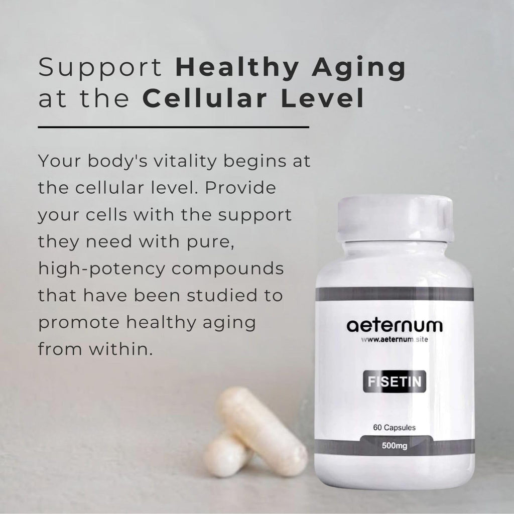 aeternum Premium Quality Fisetin 500mg 60 Cápsulas