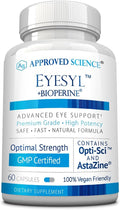 Approved Science EyeSyl – Suplemento Ocular con Luteína, Zeaxantina y Taurina (60 Cápsulas)