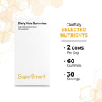 Supersmart Sugar-Free Kids Multivitamin Gummies - 60 Gominolas Multivitamínicas Sin Azúcar para Niños a partir de 3 Años
