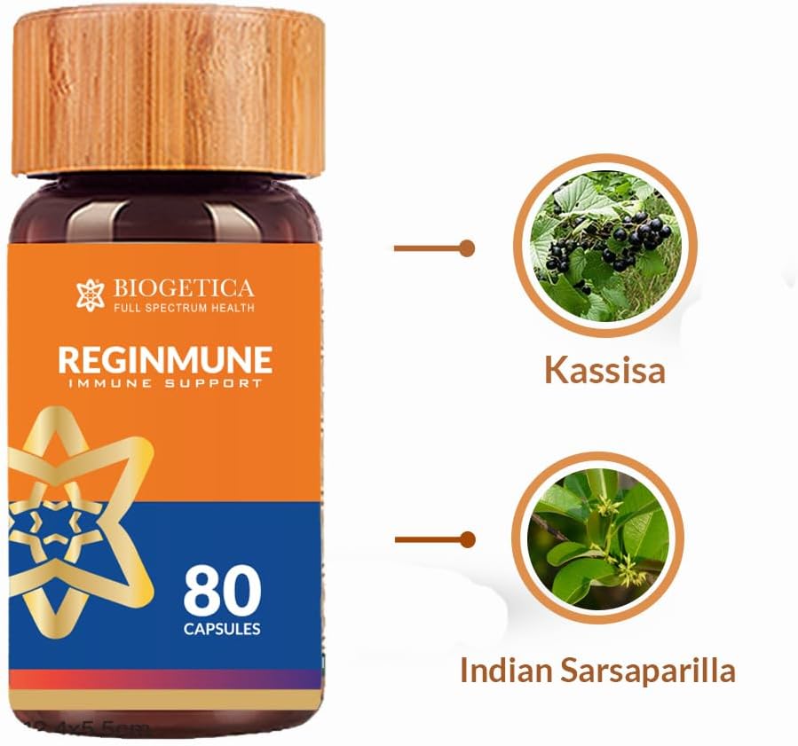 Biogetica Reginmune - Complemento alimenticio con Zinc, Magnesio, Equinácea y Aloe Vera - 240 cápsulas (3x80)