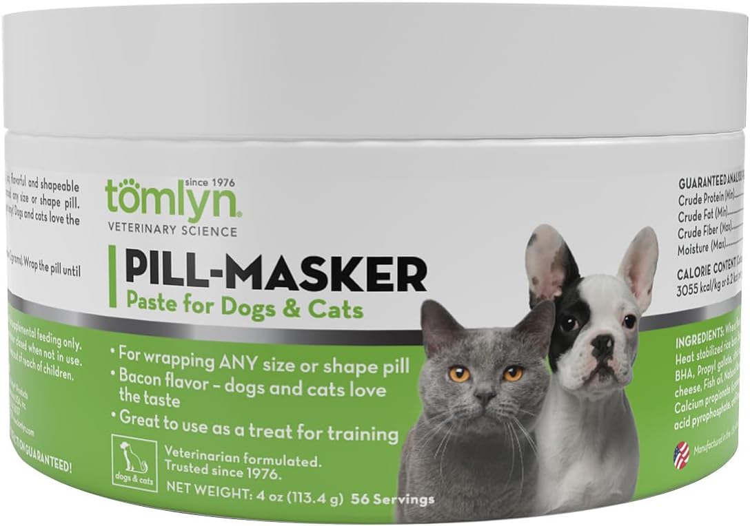 Tomlyn Pill-Masker Original Sabor a Tocino para Perros y Gatos, 113g (4oz) Pack de 2