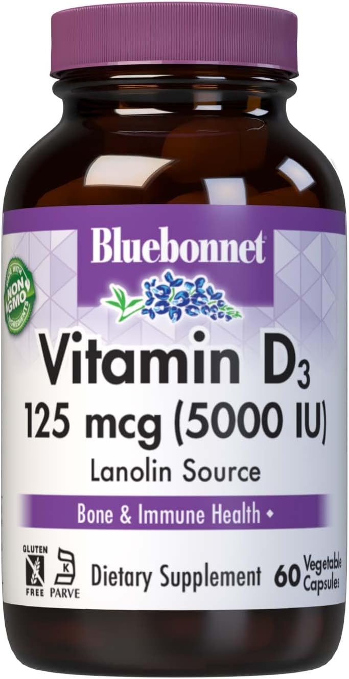 BlueBonnet Vitamina D3 400 IU, Vegetable Capsules, 250 Count