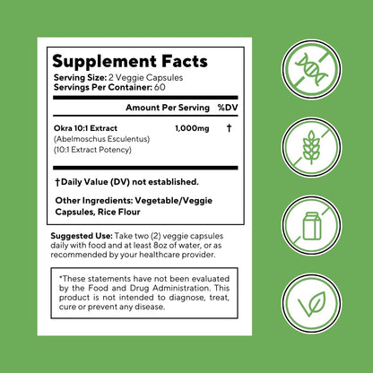 Vitapia Extracto de Okra 10:1 - 120 Cápsulas Veganas - Salud Cardíaca y Digestión – Image 8