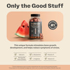 TruHeight Growth Gummies (Sandía) - Suplemento de Crecimiento Natural para Niños y Adolescentes - Vitaminas D, K, Calcio y Ashwagandha
