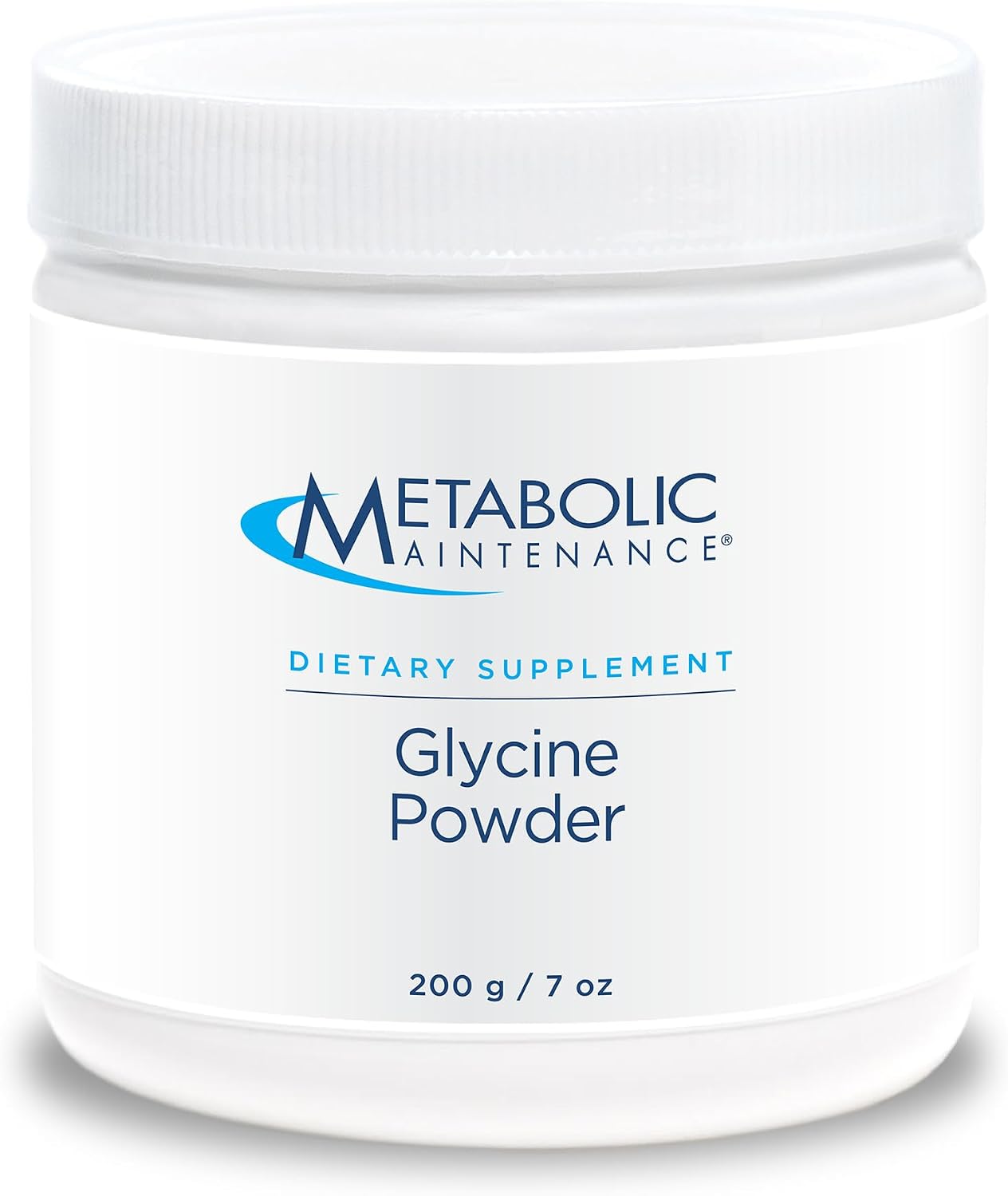Metabolic Maintenance Glycine Powder – 1000 mg Glycine – Hypoallergenic Formula – Unflavored – 200 Servings – 198 g