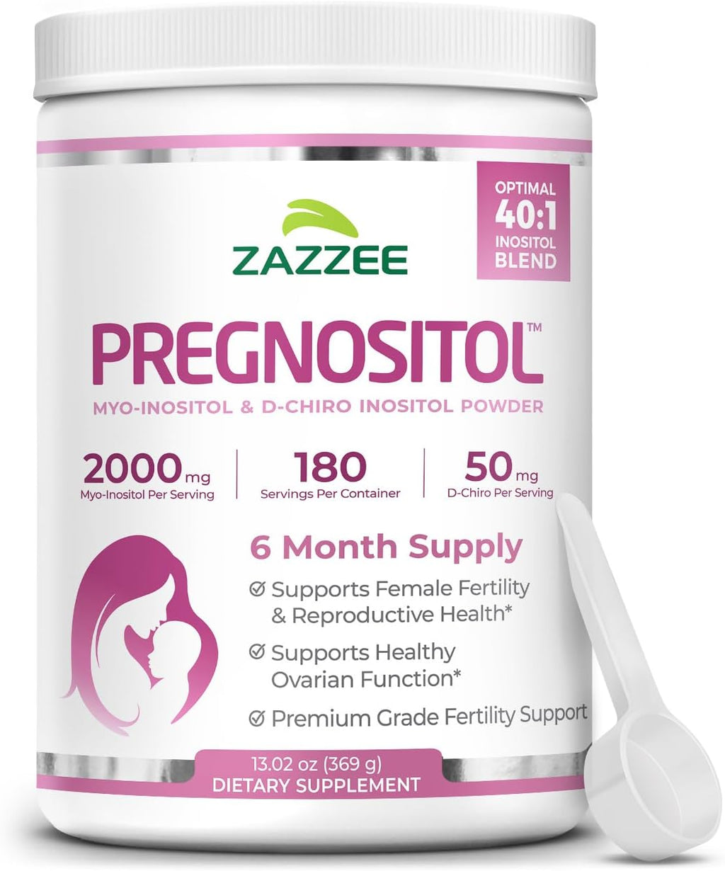 Zazzee PREGNOSITOL Powder – Myo-Inositol y D-Chiro-Inositol 40:1 (180 dosis)