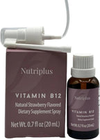 FARMASi Nutriplus Vitamina B12 Spray Sabor Fresa, Vegano, 20 ml