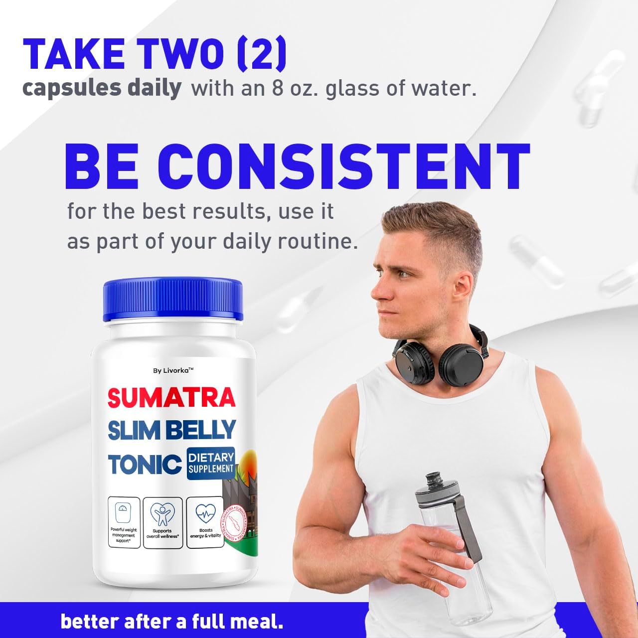 Sumatra Slim Belly Tonic – 180 Cápsulas (3 Paquetes)