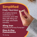 CelebrateONE 45 Multivitamínico Bariátrico con Hierro 45 mg, 90 Cápsulas