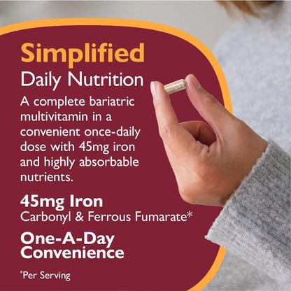CelebrateONE 45 Multivitamínico Bariátrico con Hierro 45 mg, 90 Cápsulas – Image 7