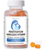 Vitaminas para la caída del cabello postparto, Gominolas veganas con biotina, colágeno y folato, 60 gominolas