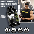 NutraBio HMB Supplement, Amino Acid, 1000mg, 120 Cápsulas