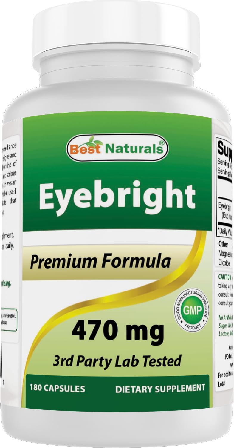 Best Naturals Eyebright 470 mg – 180 Cápsulas