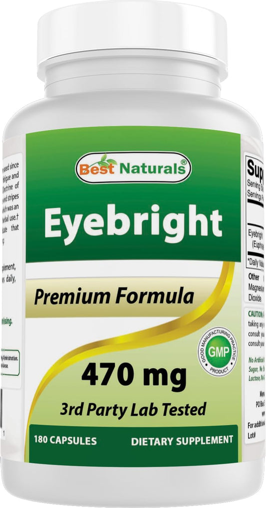 Best Naturals Eufrasia 470 mg – 180 Cápsulas