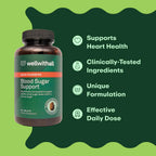WellWithAll Suplemento para el Metabolismo de la Glucosa y Bienestar con Berberina – 60 Comprimidos