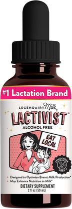 Legendairy Milk Lactivist Drops – Complemento para la lactancia con Torbangun orgánico, sin alcohol, 60 ml