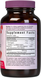 Bluebonnet Nutrition Vitamina D3 y K2 EarthSweet Comprimidos Masticables, 60 unidades