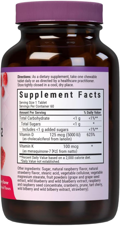 Bluebonnet Nutrition Vitamina D3 y K2 – Dosis: Asegúrate de que la cantidad de vitamina D3 y K2 se ajusta a tus – Image 2