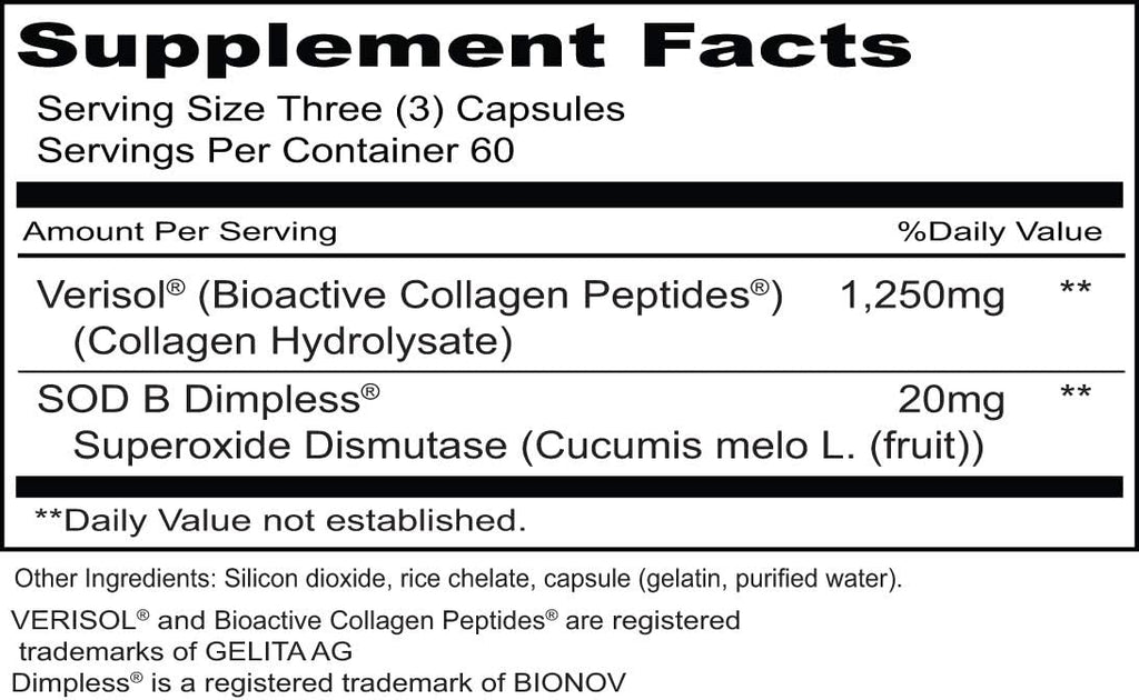 Priority One Vitamins - Cellu-Erase 180 Cápsulas Vegetarianas - Fórmula para Piel Suave* Reducción de Celulitis*