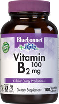 Bluebonnet Nutrition Vitamina B2 (Riboflavina) 100 mg - 100 Cápsulas Vegetales
