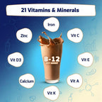 Supermilk Height+ para niños de 8 a 12 años, bebida saludable en polvo, alto contenido proteico con calcio + D3, 21 vitaminas y minerales, sin azúcar refinado, chocolate doble natural, 400 g