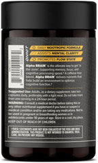 ONNIT Alpha Brain Cápsulas Nootrópicas para Hombres y Mujeres, Memoria, Enfoque y Claridad Mental, con L-Theanina y Vitamina B6, 90 Cápsulas Cada Una, Paquete de 3 (270 Cápsulas)