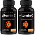 NutraChamps Vitamina C con Elderberry, Bioflavonoides Cítricos y Escaramujo - 120 Cápsulas (Pack de 2)