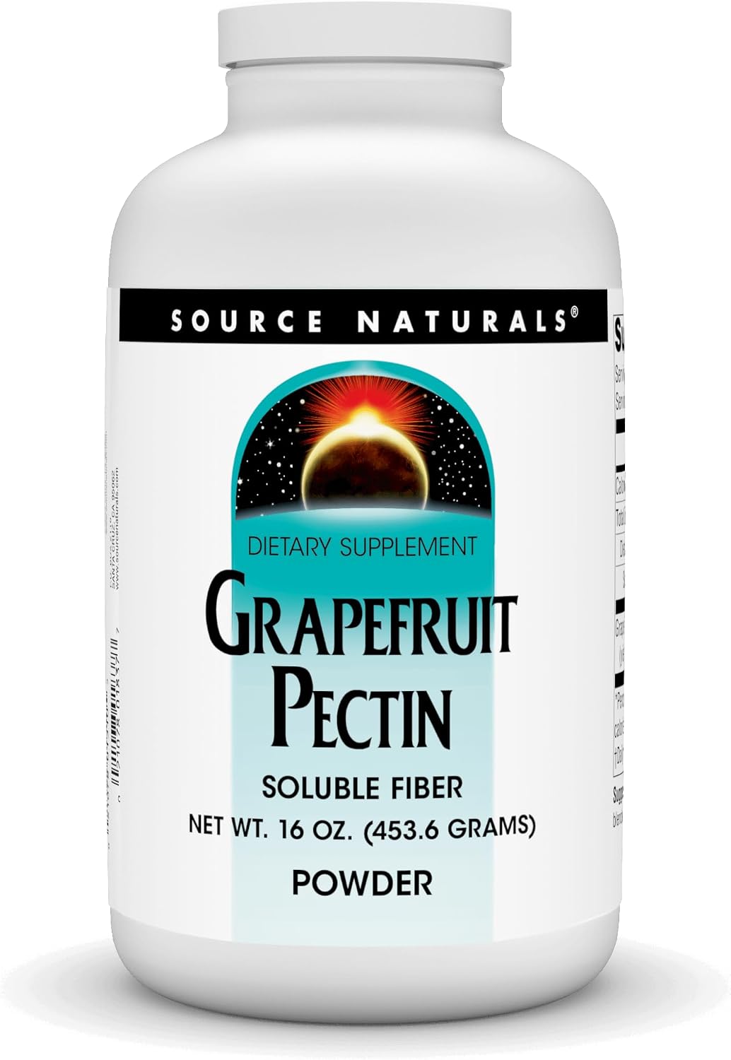 Source Naturals Pectina de Pomelo, Fibra Soluble - 113 g (4 oz) en Polvo